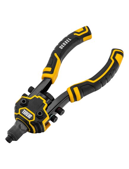 Заклепочник двуручный 250 мм заклепки 2,4-3,2-4,0-4,8-6,4 мм DENZEL 40500, фото , изображение 2 - Метэкс