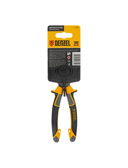 Бокорезы 180 мм усиленные трехкомпонентные рукоятки DENZEL 17785, фото , изображение 7 - Метэкс