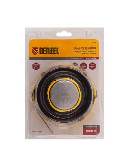 Катушка триммерная полуавтоматическая гайка M10x1.25 винт M10-M10 DENZEL 96318, фото , изображение 4 - Метэкс