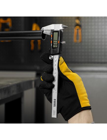 Штангенциркуль 150 мм электронный с глубиномером DENZEL 31613, фото , изображение 14 - Метэкс