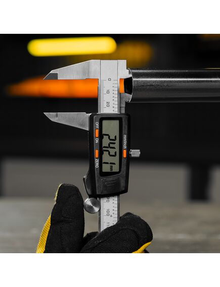 Штангенциркуль 150 мм электронный с глубиномером DENZEL 31613, фото , изображение 15 - Метэкс