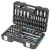 Набор инструментов 1/2", 1/4" пластиковый кейс 109 предметов GROSS 14155, фото , изображение 2 - Метэкс