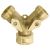 Разветвитель 2-х канальный латунный G3/4" PALISAD 66523, фото  - Метэкс